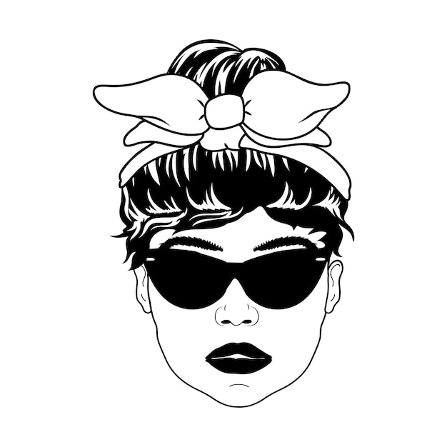Las caras de las mujeres son desordenadas.
