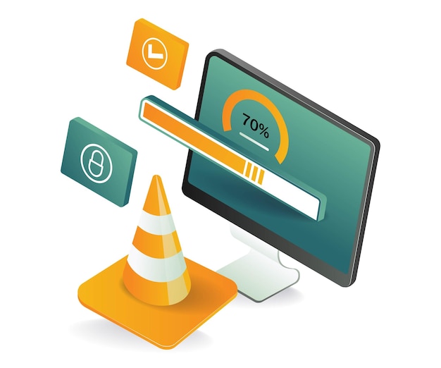 Carga del proceso de actualización de datos de la aplicación de la computadora