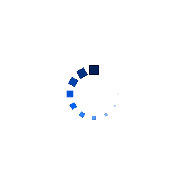 un cargador circular azul en el vector