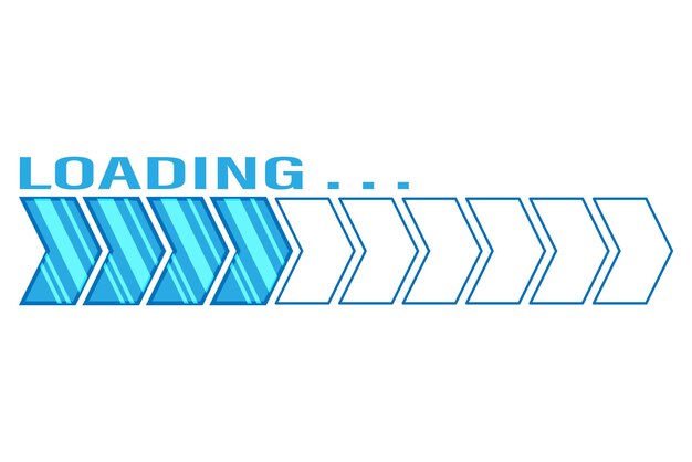 Cargando diseño de etiqueta de barra de progreso