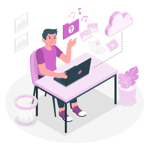 Cargando ilustración del concepto
