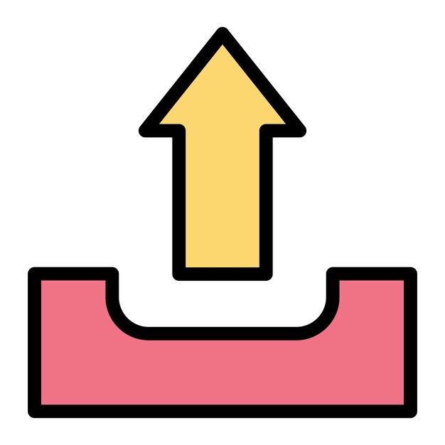 Cargar la ilustración del diseño del icono vectorial