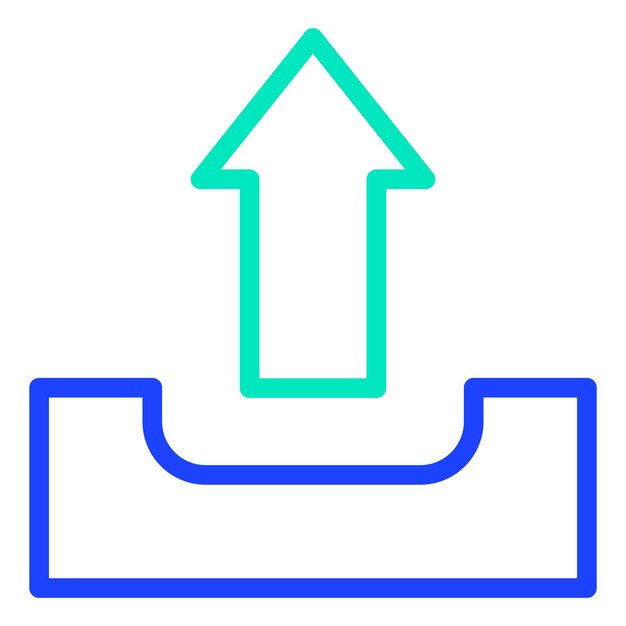 Cargar la ilustración del diseño del icono vectorial