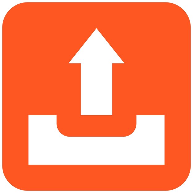 Cargar la ilustración del diseño del icono vectorial