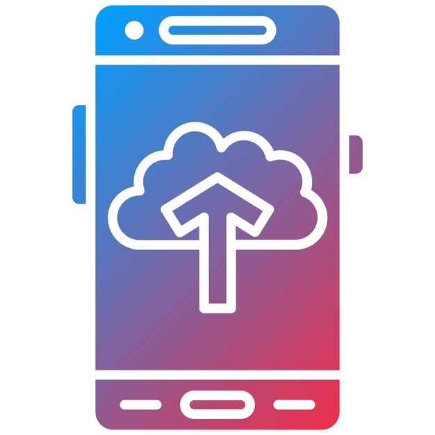 Cargar imagen vectorial de icono Se puede utilizar para el desarrollo de aplicaciones móviles