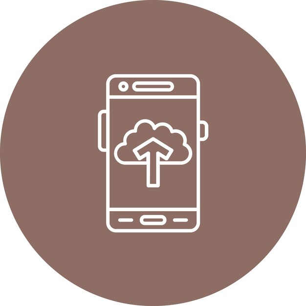 Cargar imagen vectorial de icono Se puede utilizar para el desarrollo de aplicaciones móviles