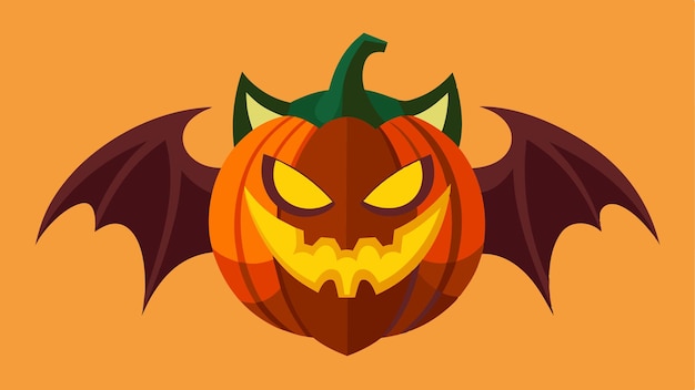 una caricatura de una calabaza con una cara que dice "Halloween"