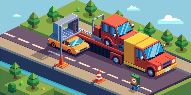 una caricatura de un camión que tiene la palabra "camion" en él