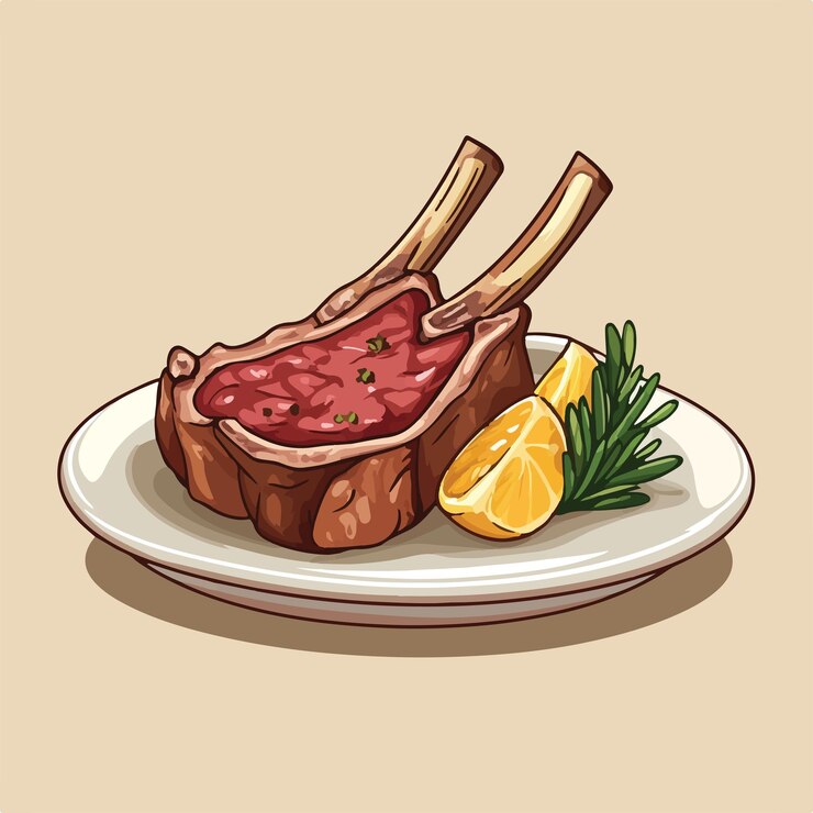 Vector caricatura caprichosa de un filete de canguro ilustración vectorial del icono