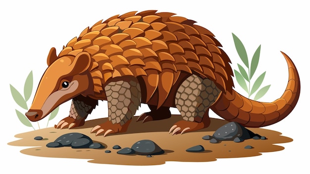 una caricatura de un castor con una planta en el fondo
