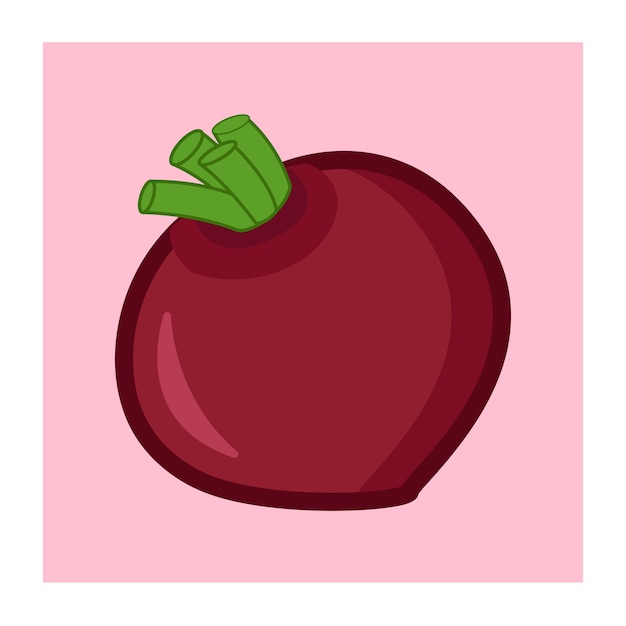 caricatura de cebolla ilustración vectorial para diseño web aislado sobre fondo blanco