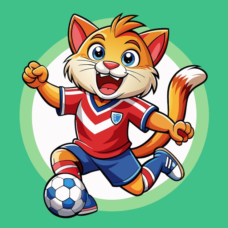 Una caricatura de gato con un vector de diseño de ilustración de camisa