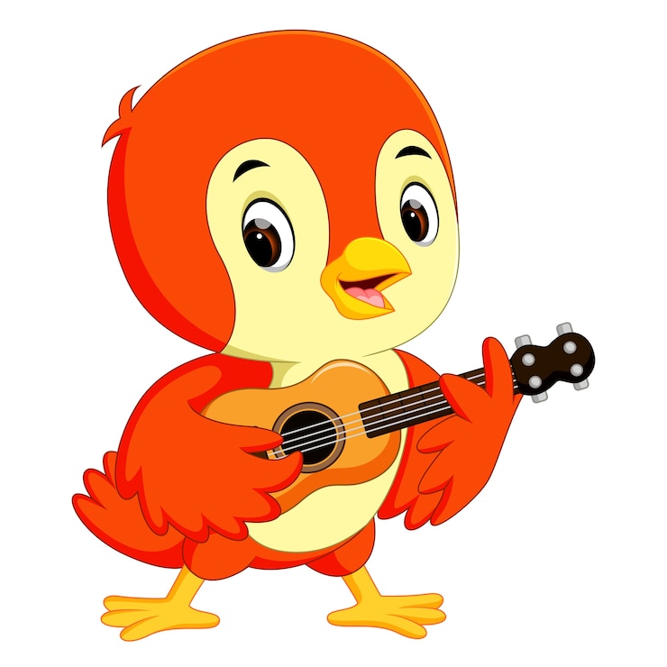 Vector caricatura lindo pájaro