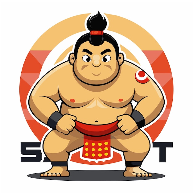 una caricatura de un luchador con la palabra "s" en ella