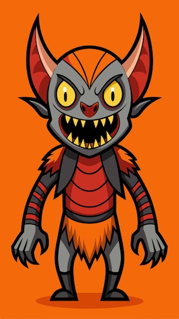 una caricatura de un monstruo con una gran sonrisa