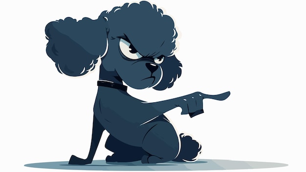 una caricatura de una mujer apuntando a un arma