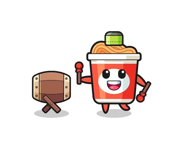 La caricatura musulmana de fideos instantáneos está superando al diseño lindo de bedug