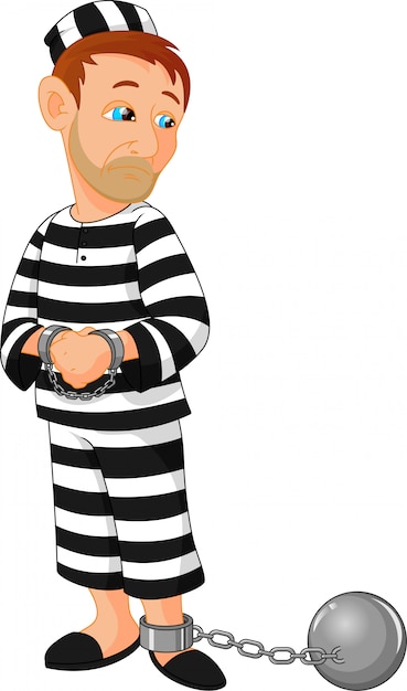 caricatura de prisionero