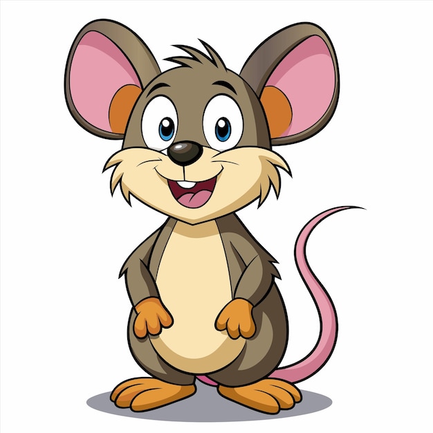 una caricatura de un ratón con una cola que dice ratón