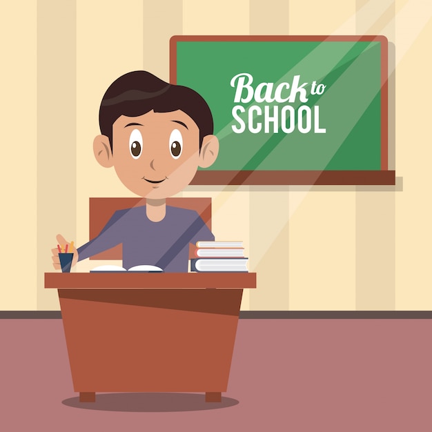 Caricatura de regreso a la escuela