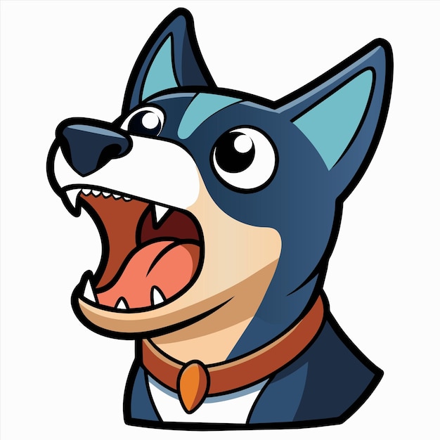 una caricatura de un superhombre azul y negro con un cuello rojo