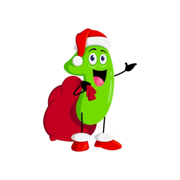 Las caricaturas matemáticas número uno de Navidad Papá Noel