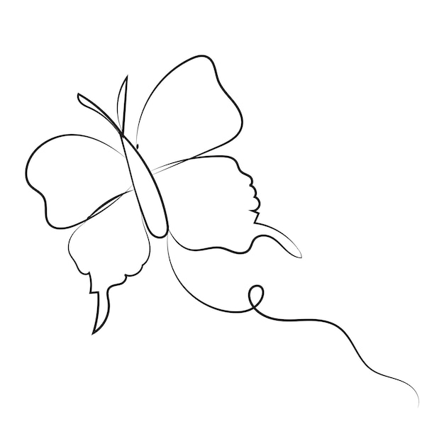 Cariñosas ilustraciones de mariposas