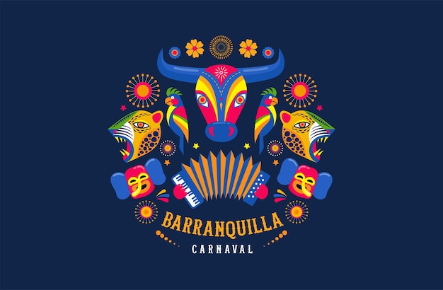 Carnaval de Barranquilla, fiesta de carnaval colombiano.