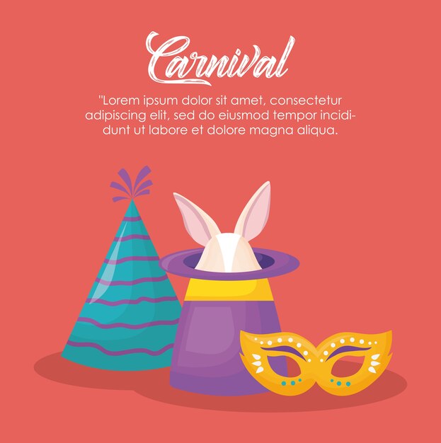 Carnaval de circo de diseño.