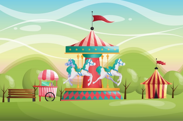 Carnaval Circus Carrusel Parque Antecedentes