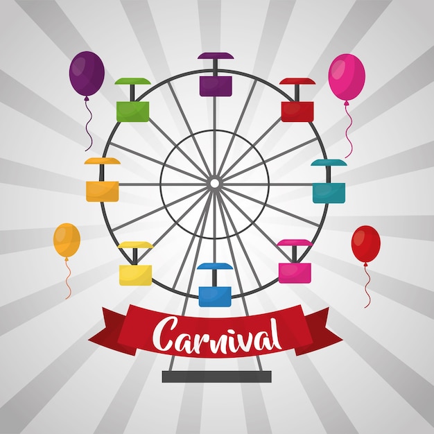 carnaval ferris wheel funfair festival de feria