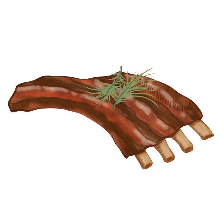 Vector carne asada comida de campamento