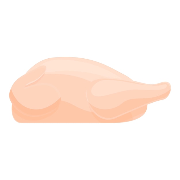 Carne entera pollo icono dibujos animados vector carne cerdo comida cordero