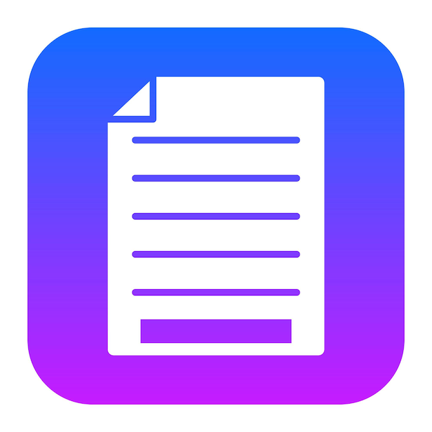 una carpeta azul y morada con un diseño azul y morado