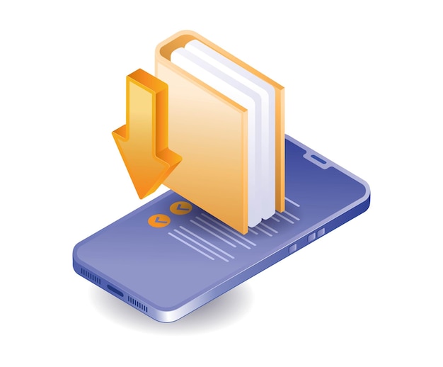 Carpeta de datos sobre la tecnología de los teléfonos inteligentes