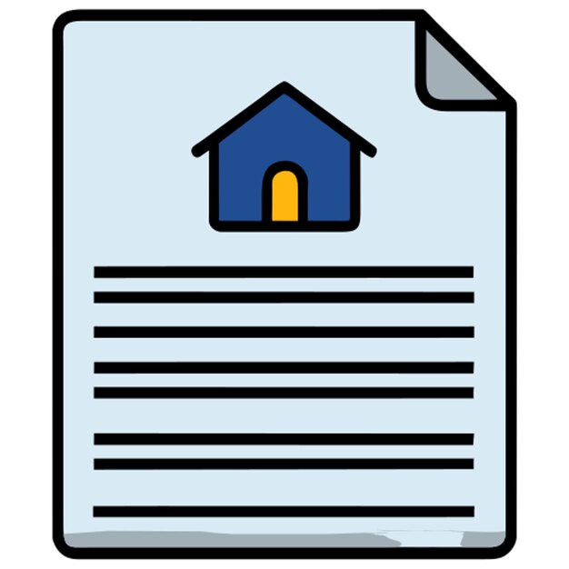 carpeta de documentos de una venta de un inmueble icon