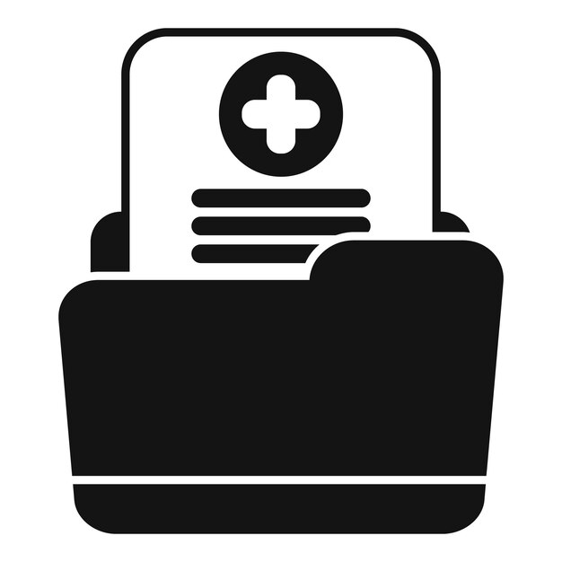 Carpeta de expedientes médicos que almacena los datos del paciente de manera segura