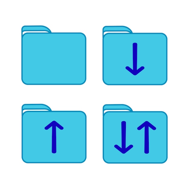 carpeta Icon Elemento de diseño de logotipo Se puede utilizar para Web y App Elemento gráfico de diseño de íconos de símbolos