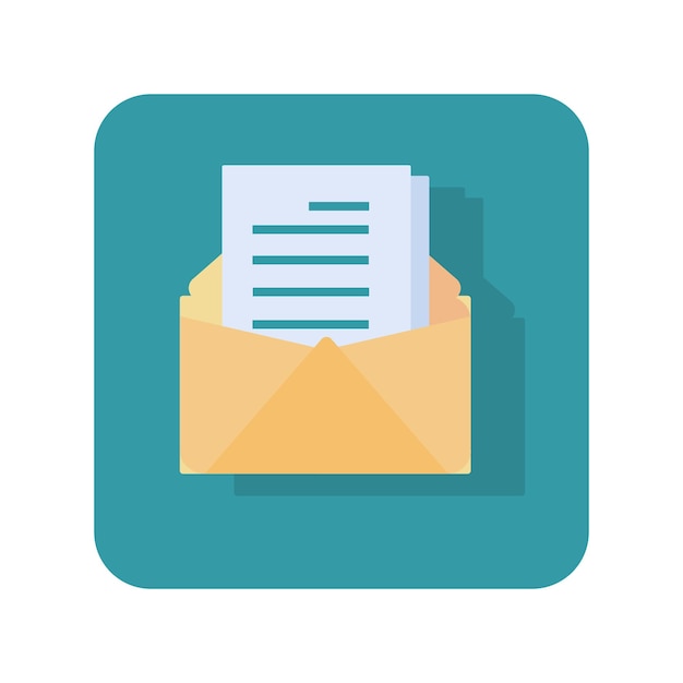 Carpeta de icono de botón abstracto con documentos sobre un fondo blanco Vector