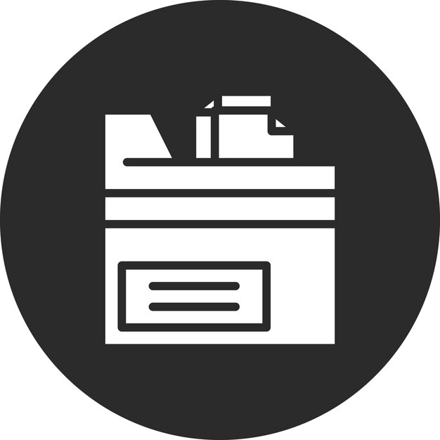 Carpeta con íconos vectoriales de archivos ilustración del conjunto de íconos de negocios