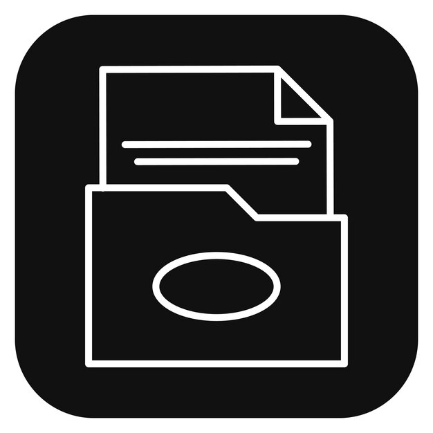 Carpeta con imágenes vectoriales de archivos