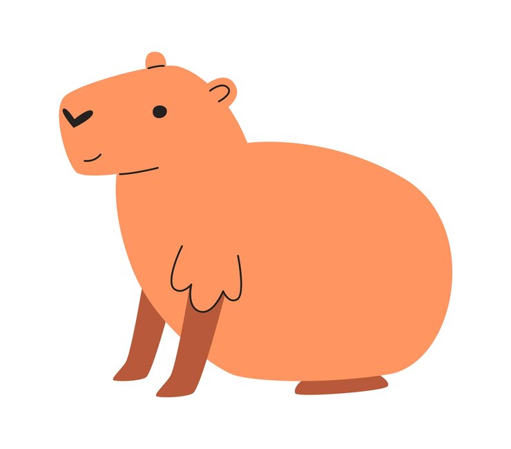 Vector carpincho roedor animales