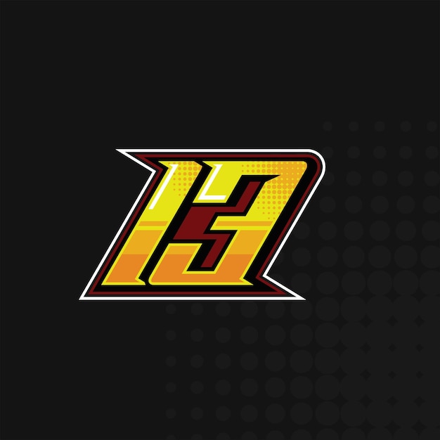 Carrera número 13 vector de diseño de logotipo