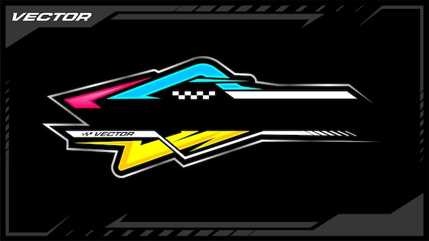 Las carreras de fondo para la camiseta jersey y el logotipo de las redes sociales
