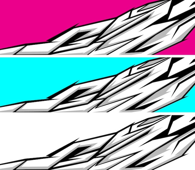 Carreras de vector moderno de fondo abstracto