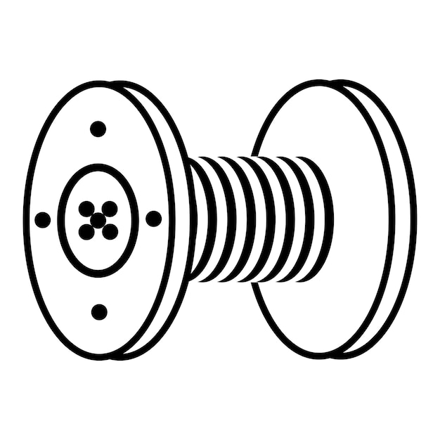 el carrete del cable