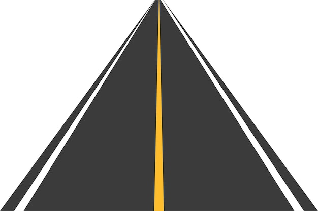 Carreteras con asfalto Carreteras rectas autopistas rápidas para el transporte automovilístico Ilustración vectorial