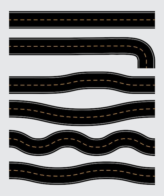 Carreteras un conjunto aislado de calles o caminos rectos y sinuosos