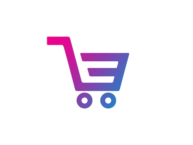 carrito de compras diseño de logotipo colorido carro vector logo icono plantilla de diseño