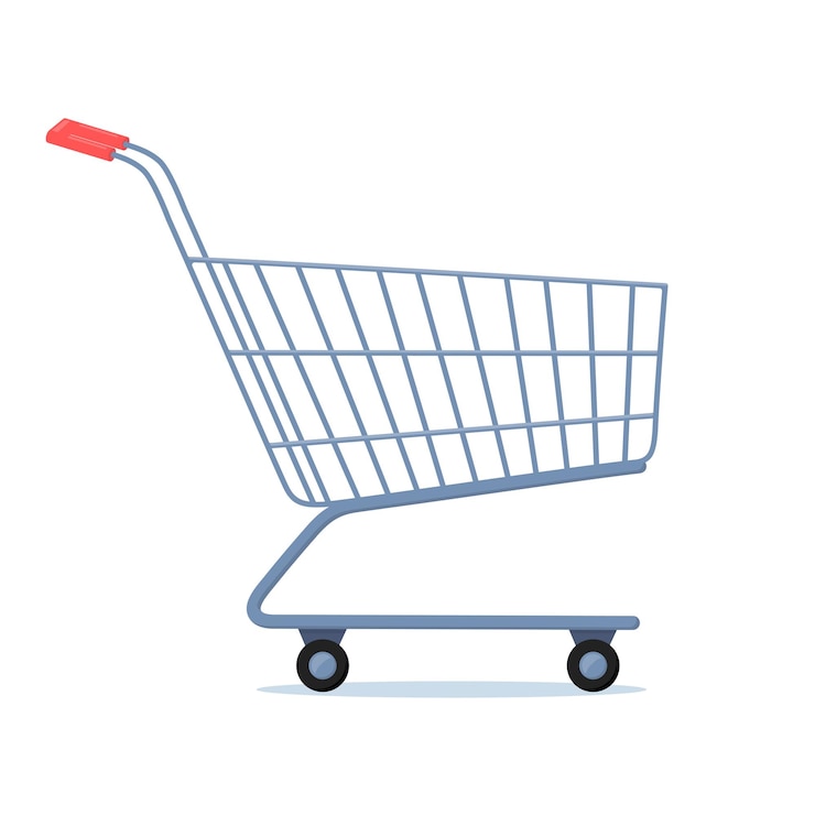 Vector carrito de compras trolley icon simple vector de señal símbolo de moda para sitios web de diseño